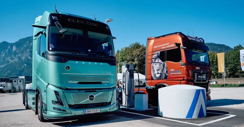 Siemens a OMV instalovaly ultravýkonná dobíjecí místa pro elektrické nákladní automobily na trase Brenner