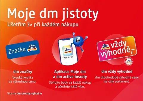 Méně čekání na slevy, více jistoty. Češi si dlouhodobě výhodné ceny spojují s dm