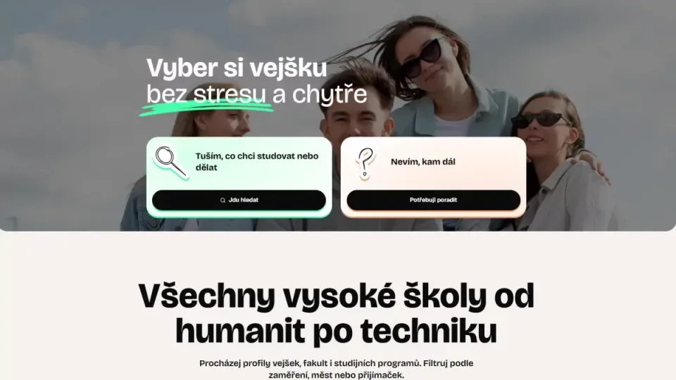 Scio spouští bezplatného průvodce výběrem vysoké školy