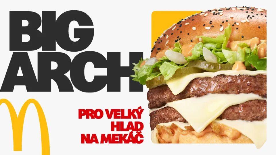 Velký hlad si žádá velký burger. Big Arch přichází do McDonald's