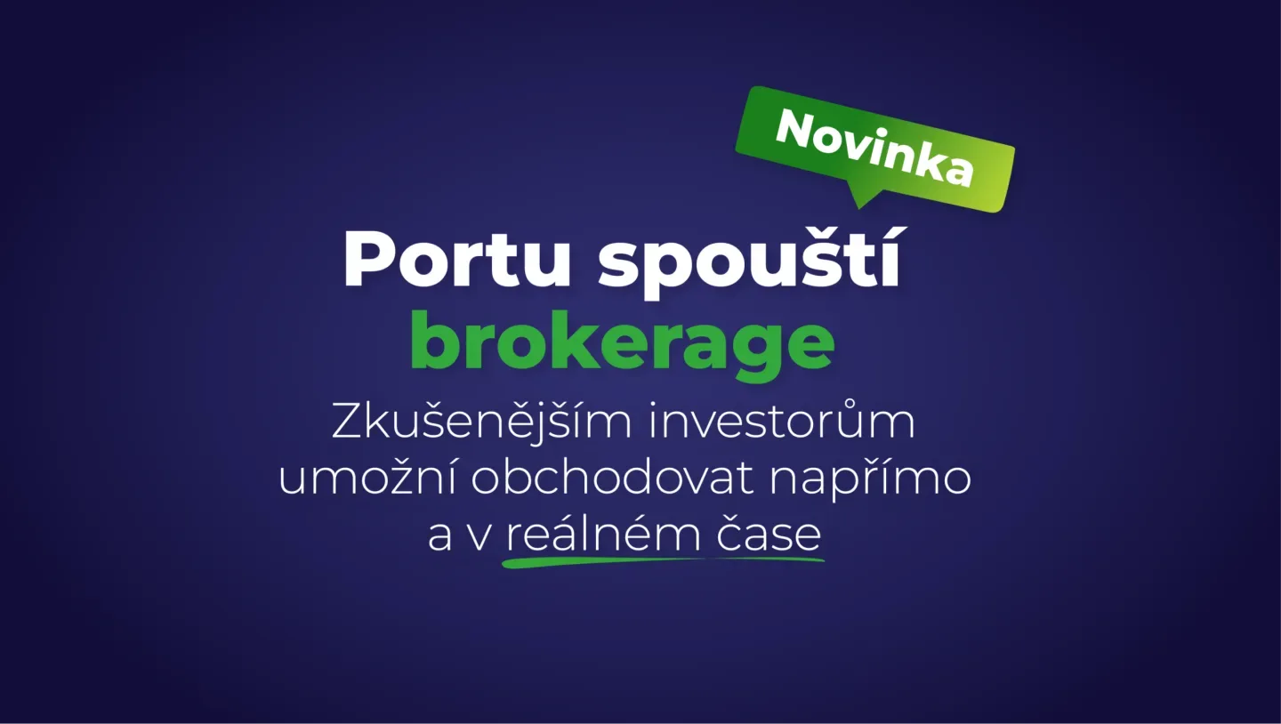 Portu spouští brokerage. Zkušenějším investorům umožní obchodovat napřímo a v reálném čase