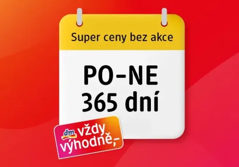Společnost dm jde dlouhodobě proti slevové mánii. Kampaní Vždy výhodně chce změnit pohled Čechů na výhodný nákup