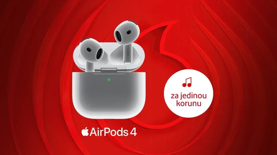 Apple AirPods 4 za jedinou korunu i výhodné balíčky pro školáky. Vodafone spouští novou kampaň Back to School